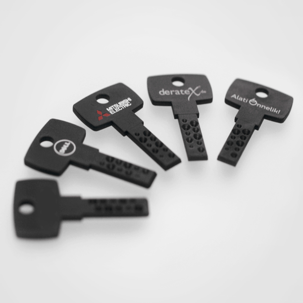 Lucky-Lock-Kunststoffschlüssel mit Kundenlogo